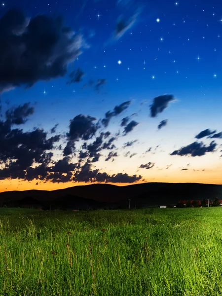 Hermoso cielo nocturno — Foto de Stock