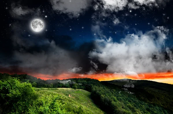 Night background view — Stock Photo, Image