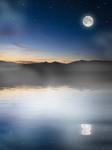 Fullmåne bakgrund. — Stockfoto