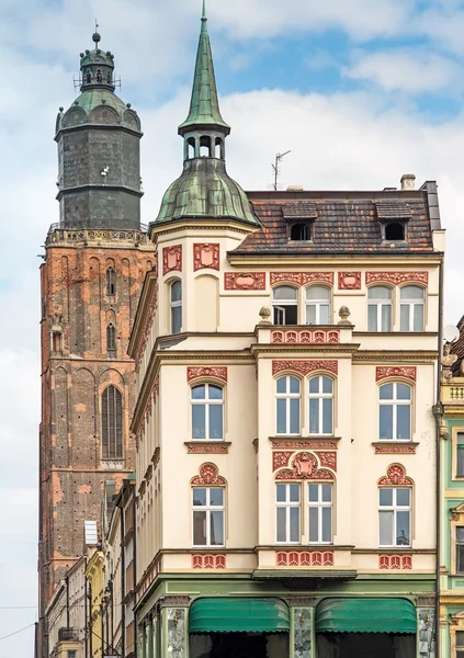 Ιστορική παλιά πόλη του Βρότσλαβ της Πολωνίας — Φωτογραφία Αρχείου