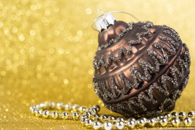 Sarı parlak tatil arka plan christmas dekorasyon