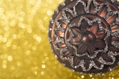 Sarı parlak tatil arka plan christmas dekorasyon