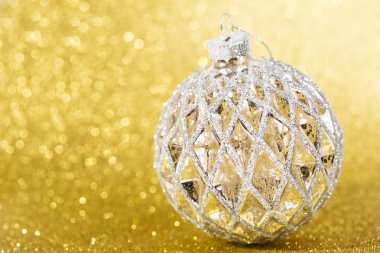 Sarı parlak tatil arka plan christmas dekorasyon