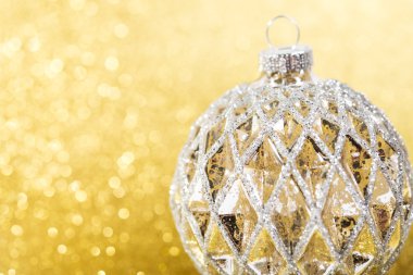 Sarı parlak tatil arka plan christmas dekorasyon