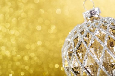 Sarı parlak tatil arka plan christmas dekorasyon