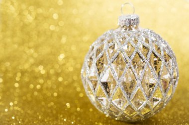 Sarı parlak tatil arka plan christmas dekorasyon