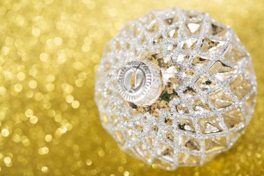 Sarı parlak tatil arka plan christmas dekorasyon