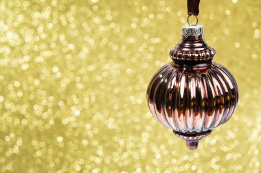 Sarı parlak tatil arka plan christmas dekorasyon