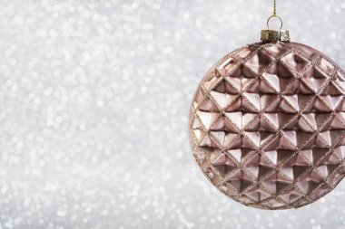 Soyut glitter arka plan üzerinde şenlikli Vintage Noel dekorasyon