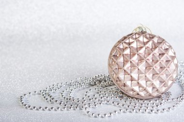 Soyut glitter arka plan üzerinde şenlikli Vintage Noel dekorasyon