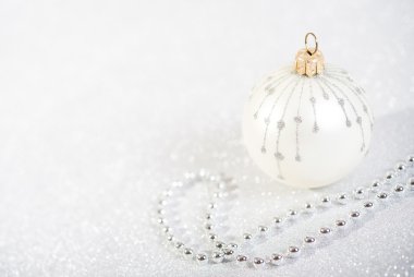 Soyut glitter arka plan üzerinde şenlikli Vintage Noel dekorasyon