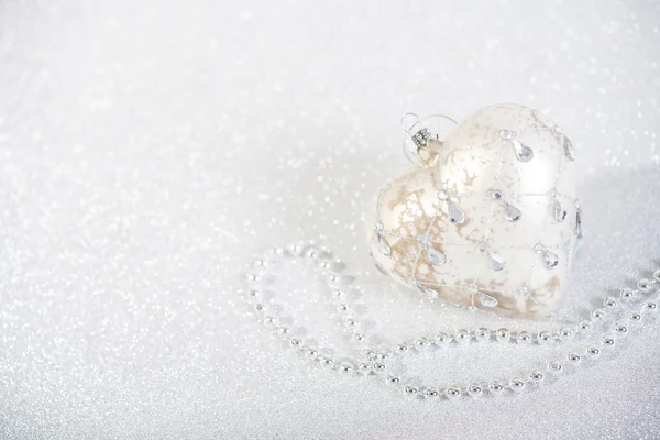 Soyut glitter arka plan üzerinde şenlikli Vintage Noel dekorasyon