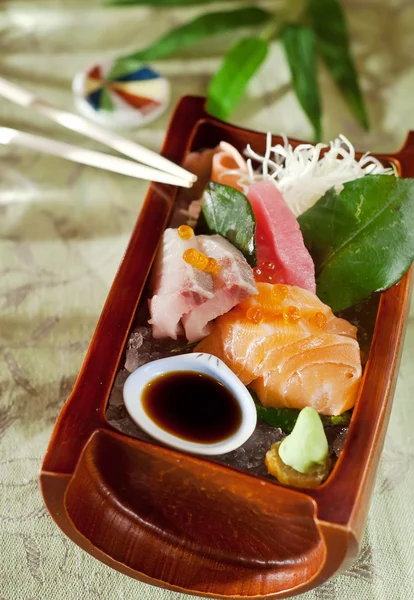 Japanese sashimi raw fish — Stock Photo, Image