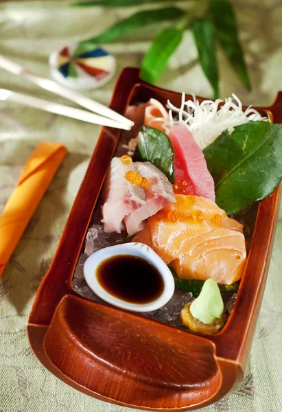 Japanese sashimi raw fish — Stock Photo, Image