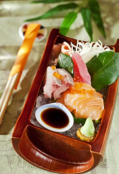 Japanese sashimi raw fish — Stock Photo, Image