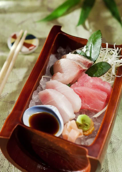 Japanese sashimi raw fish — Stock Photo, Image