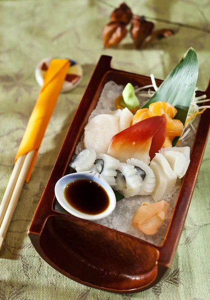 Sashimi japonés pescado crudo — Foto de Stock
