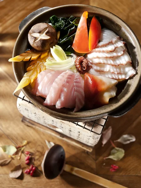 Sukiyaki japońskie danie — Zdjęcie stockowe