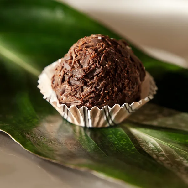 おいしいチョコレート手作りプラリネ甘い食品 — ストック写真