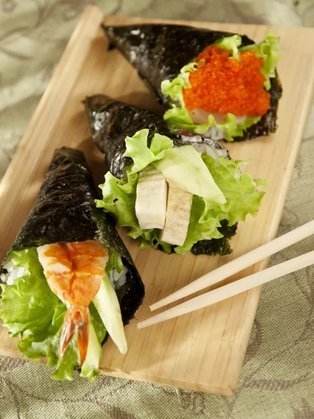 Sushi-Temaki — Stockfoto