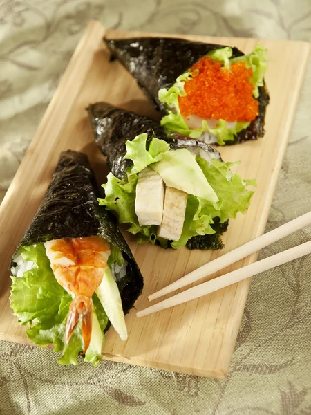 Temaki sushi — Foto de Stock