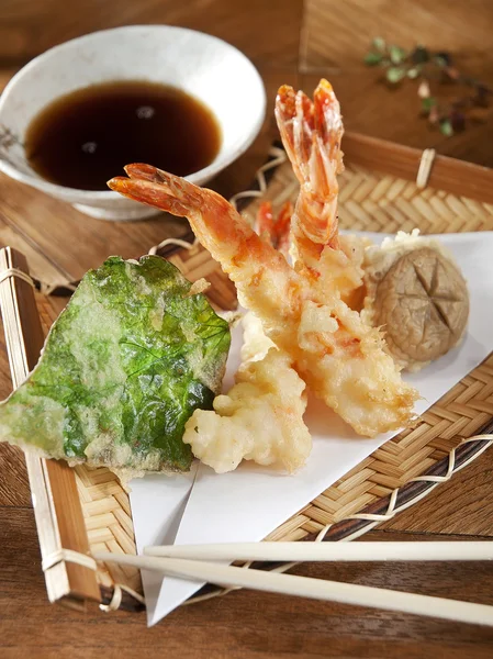 Tails tiger shrimp tempura — Stock Photo, Image