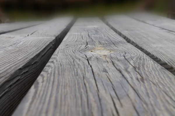 Wooden Board Front Blurred Background — Stock Photo, Image