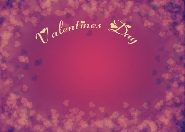 Shiny hearts bokeh light Valentine's day background Stock Image