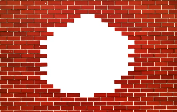 Red brick wall. space for text — Stock Photo, Image