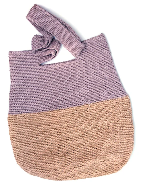 Fashion knitted bag — Stock Photo, Image