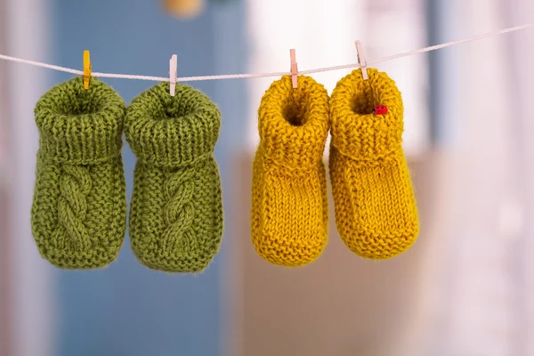 Calze bambino in maglia — Foto Stock