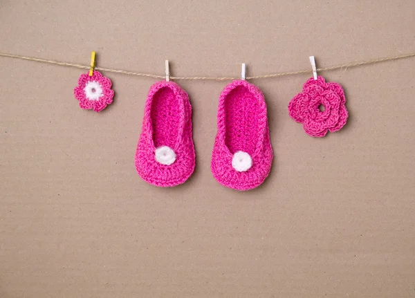 Calze bambino in maglia — Foto Stock