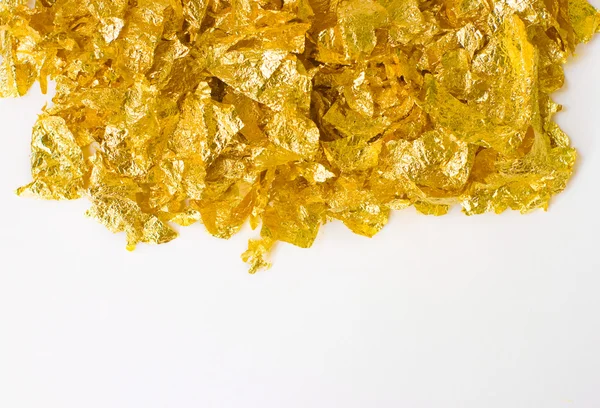 Skrawki złota folia — Zdjęcie stockowe