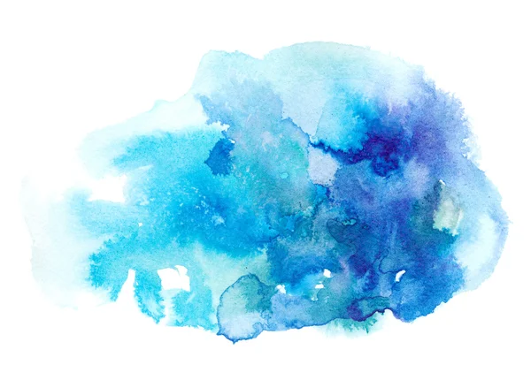 Blauwe aquarel — Stockfoto