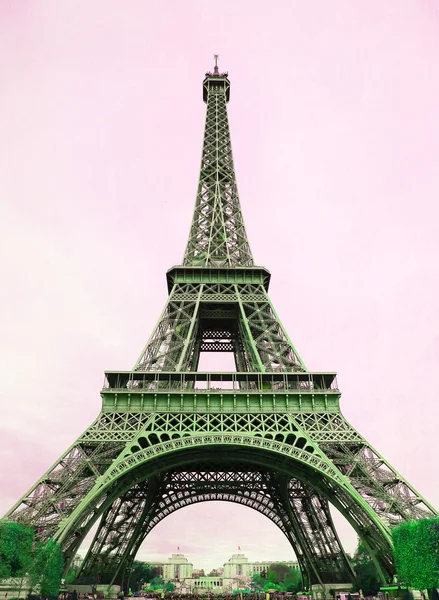 Eyfel Kulesi - retro kartpostal tarz