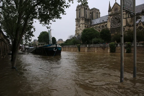 Seine river flood in Paris on june 02, 2016 in Paris, France