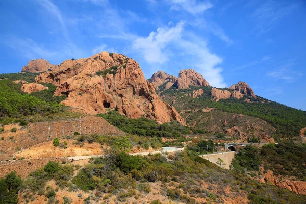 Esterel Massif位于法国Provence Alpes Cote Azur地区Var和Alpes Maritimes省Saint Raphael和Mandelieu之间 — 图库照片