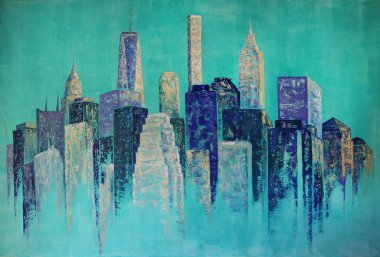 New York City soyut resim