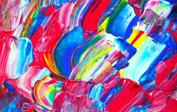 Arte pintura abstracta con colores acrílicos —  Fotos de Stock