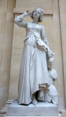 Old Monument of Jeanne d'Arc (Joan of Arc) clipart