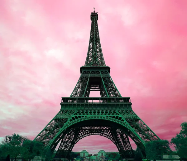 Torre Eiffel em Paris, França. — Fotografia de Stock