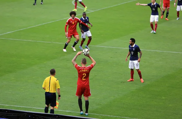 Fútbol: Francia v Bélgica —  Fotos de Stock