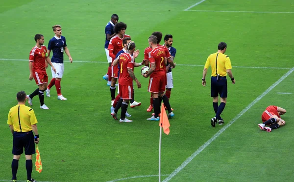 Fútbol: Francia v Bélgica —  Fotos de Stock