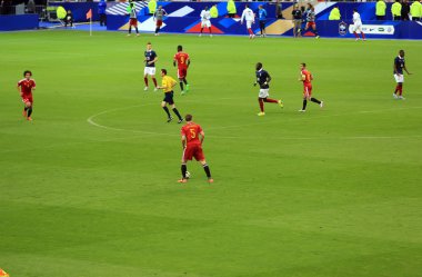 Futbol futbol: Fransa v Belçika maçı, Stade de France, 7 Haziran 2015