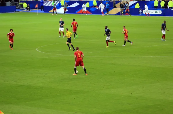 : Voetbal Frankrijk-België voetbalwedstrijd op de Stade de France, 7 juni 2015 — Stockfoto