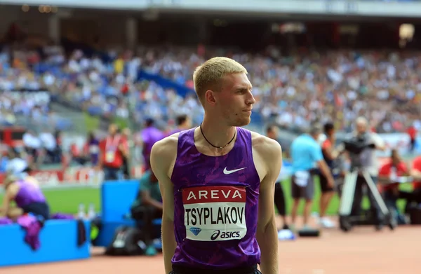 Daniil Tsyplakov op het voldoen aan Areva, Parijs Diamond League — Stockfoto