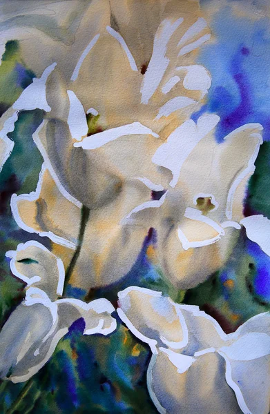 Watercolor painting — Stock Photo, Image