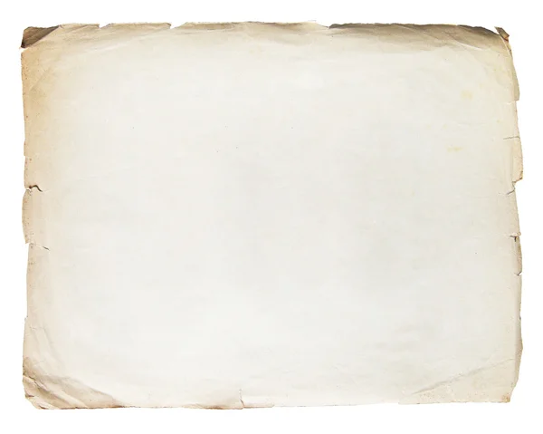 Textura vintage fondo de papel viejo aislado en blanco —  Fotos de Stock