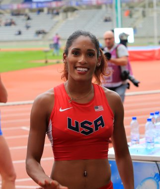 Kristi Castlin on DecaNation International Outdoor Games