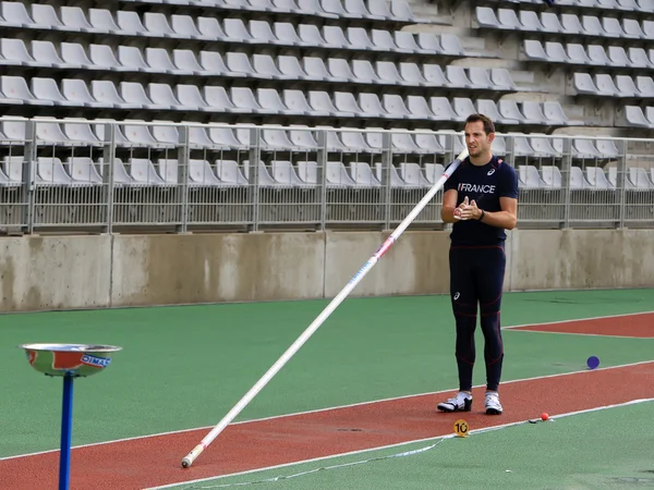 Lavillenie Renaud on DecaNation International Outdoor Games on September 13, 2015 in Paris, France. — Stock Photo, Image